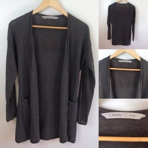 Athleta Sweater Cardigan Gray